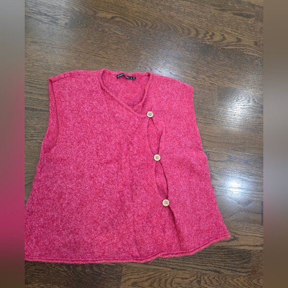 Sweaters - Gudrun Sjoden Pink Sleeveless Sweater Vest Sz.XL
